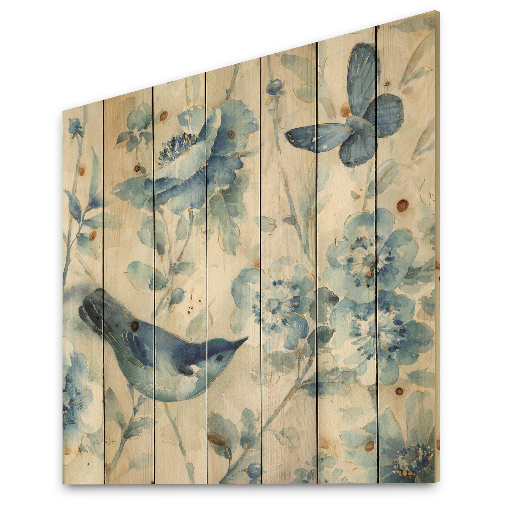 Designart - Indigold Bird Cottage Family II